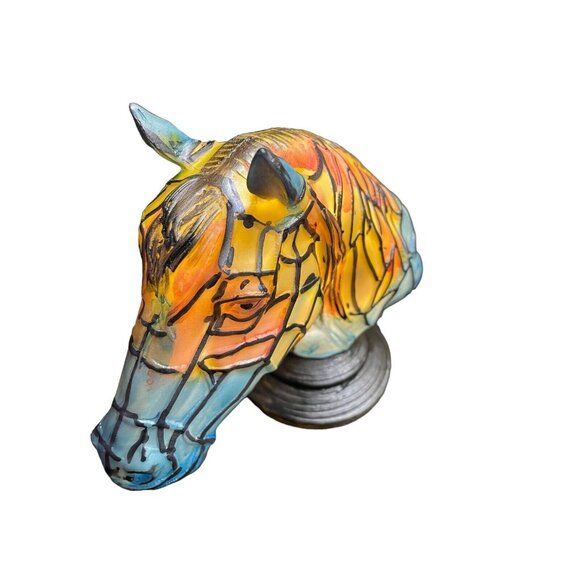 Horse Stained Resin Night Light 3D Table Lamp Series Desk Lamps Retro 16" x 16" - Picture 9 of 12